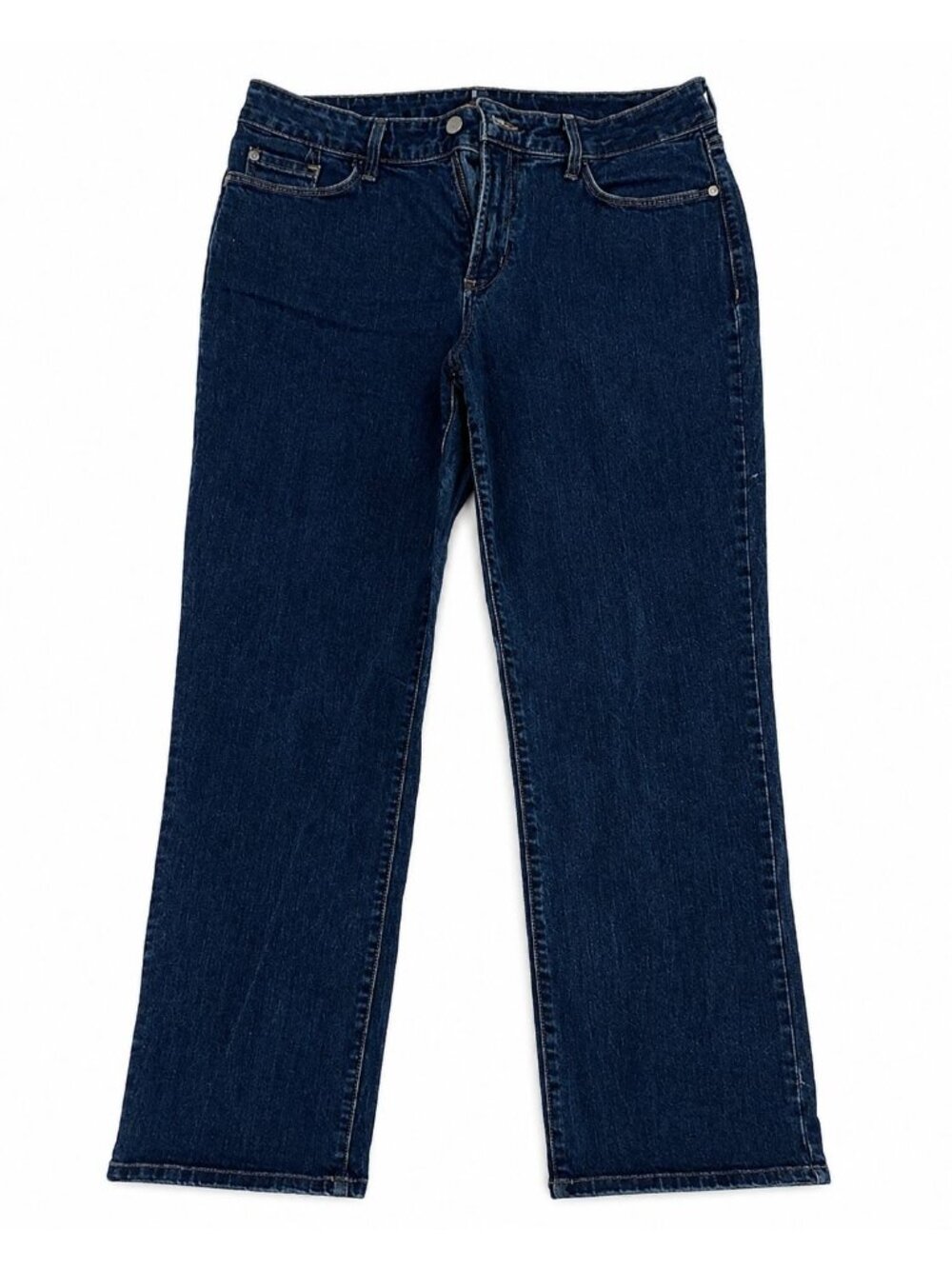 NxD YJ Women's Dark Wash Bootcut Jeans Size 12 Made USA Stretch Denim
